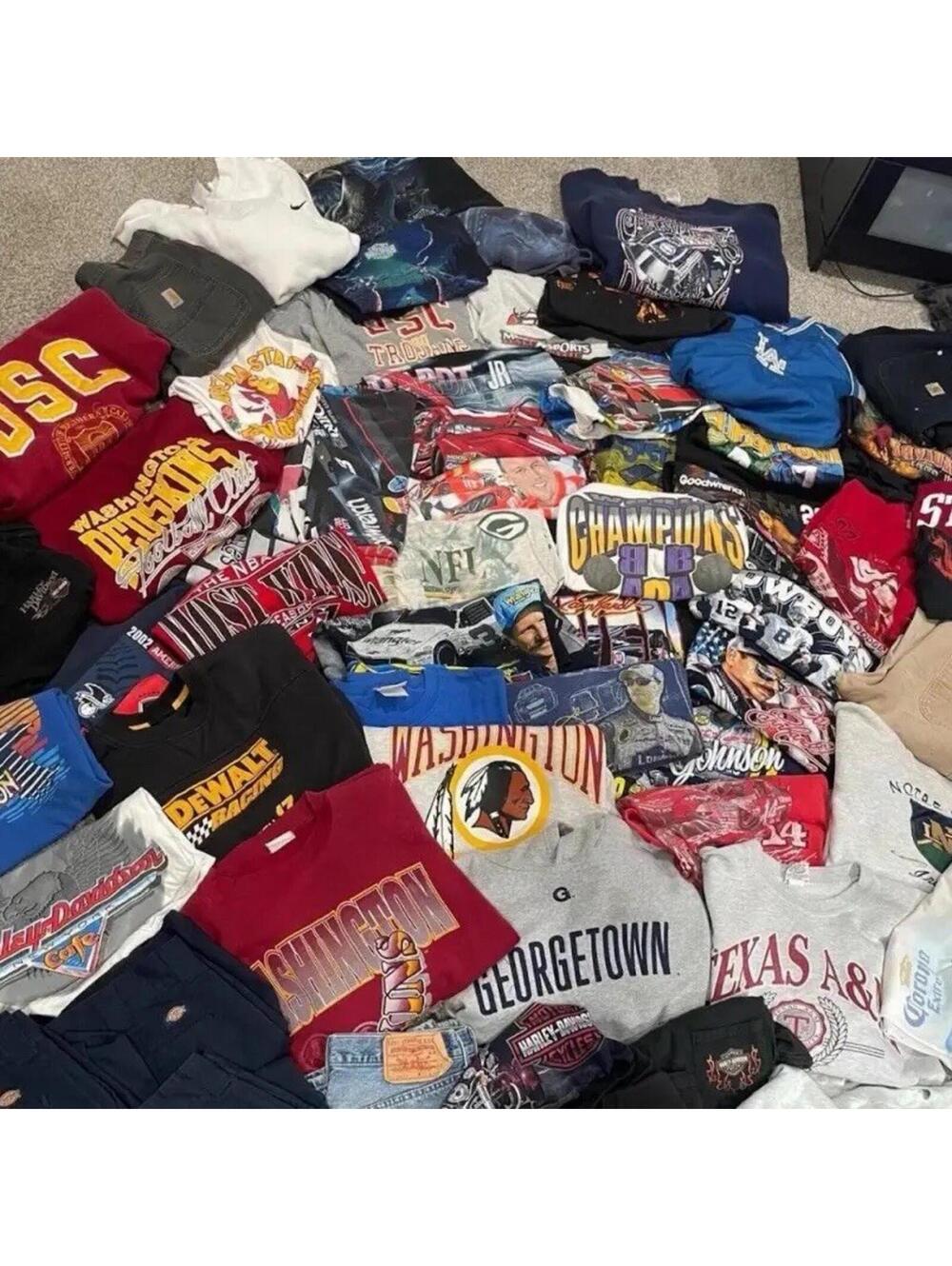 Bulk Clothing 5LB Bale Bundle Lot, Mystery Box, Random Clothing Shirts, Jackets